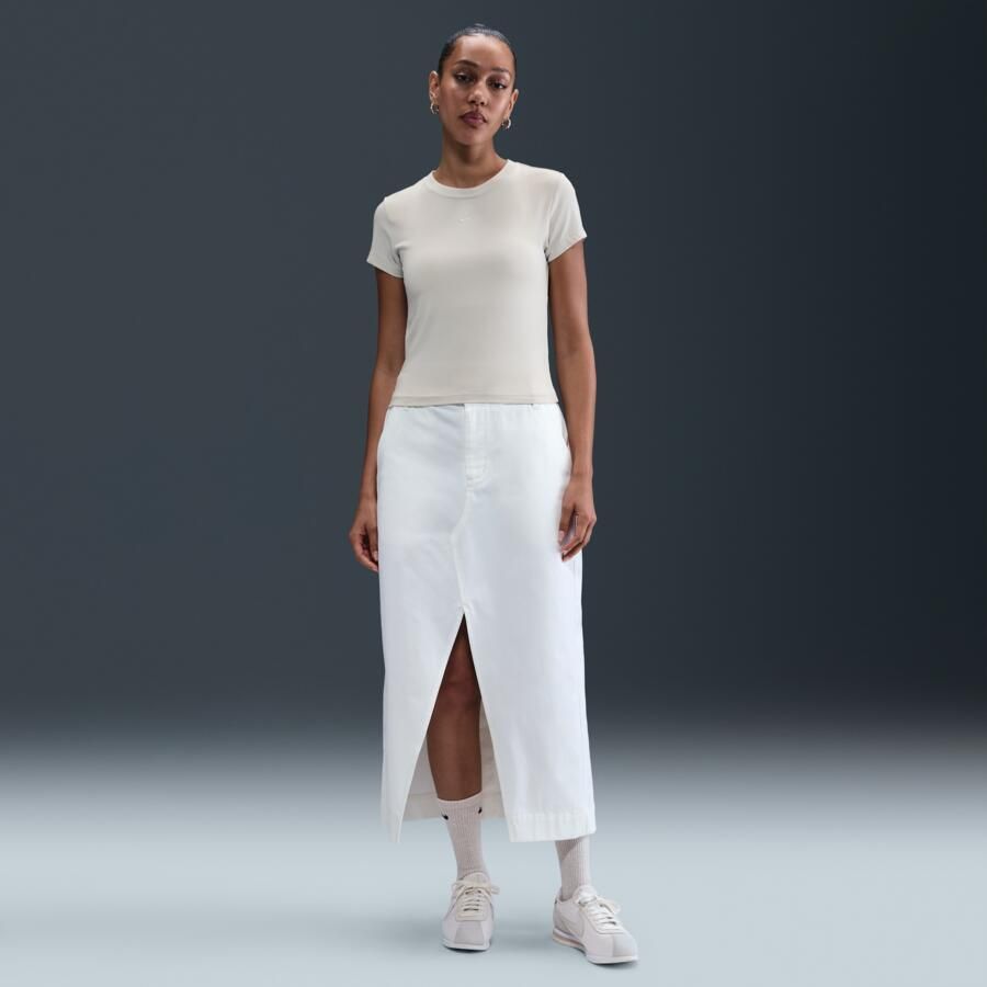 Nike Chill Knit T-shirt voor dames Grijs - Foto 3