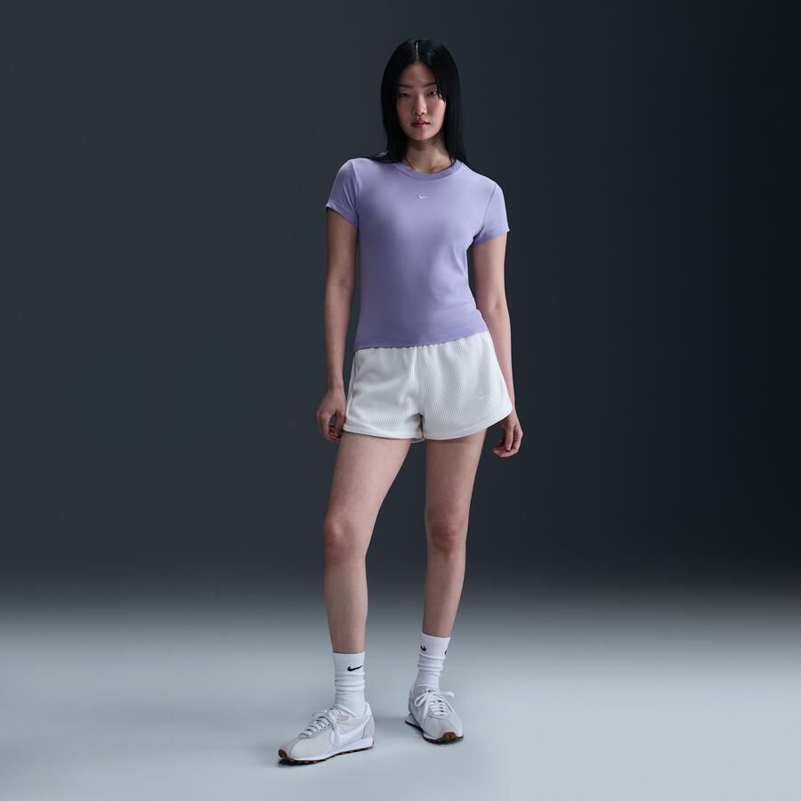 Nike Sportswear Chill Knit T-shirt voor dames Paars - Foto 3