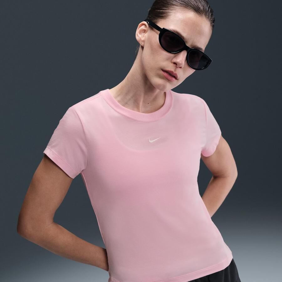 Nike Sportswear Chill Knit T-shirt voor dames Roze - Foto 4
