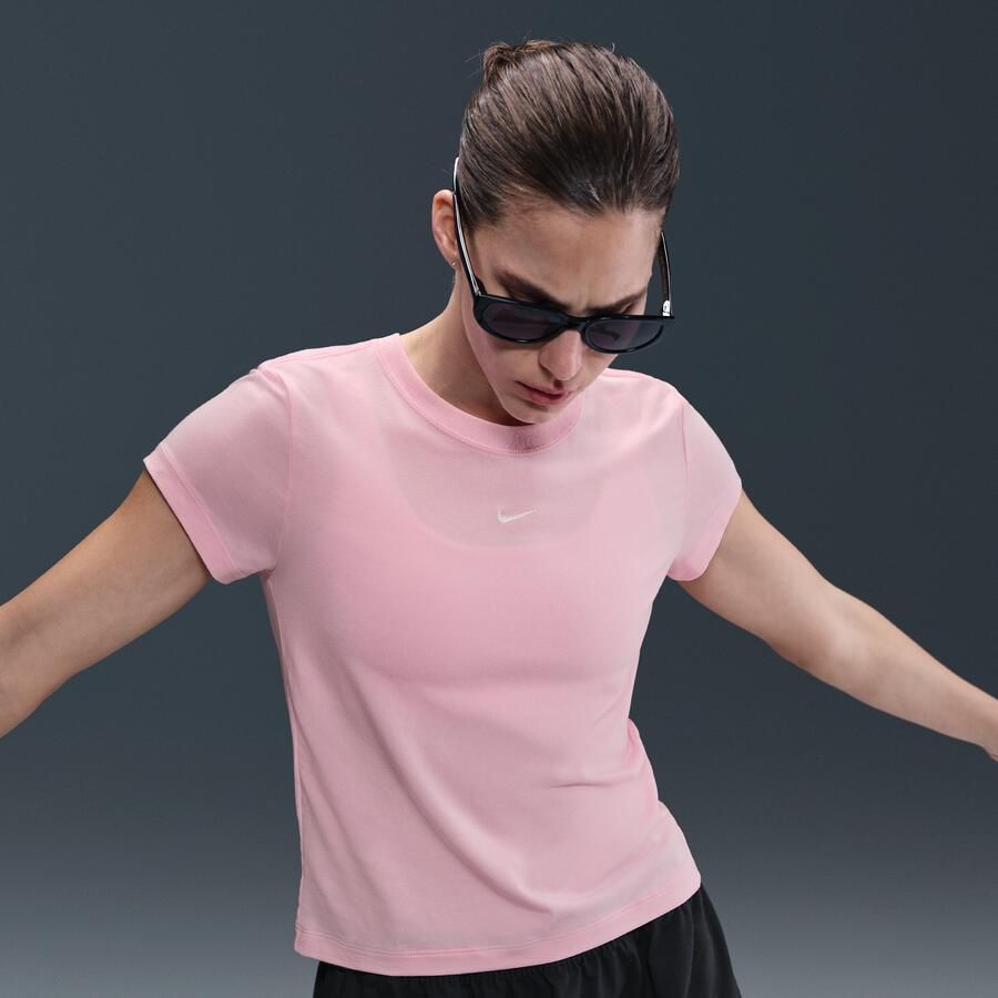Nike Sportswear Chill Knit T-shirt voor dames Roze - Foto 2