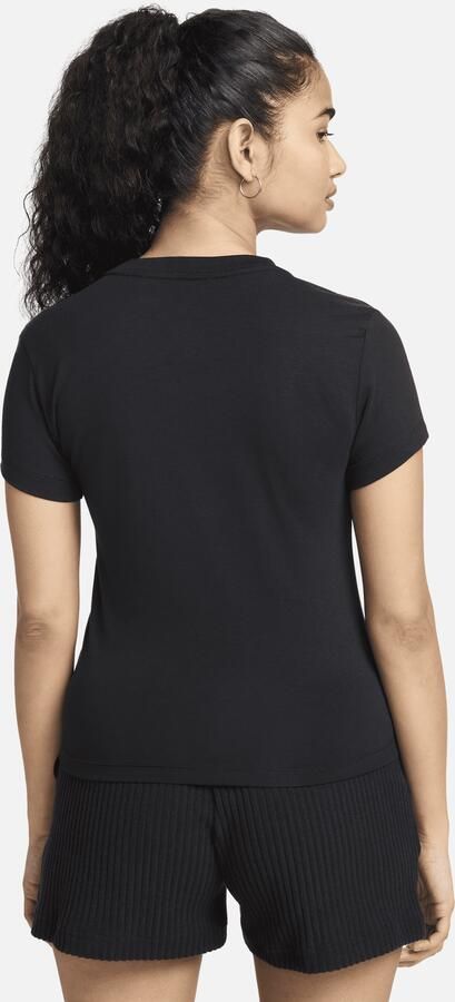Nike Sportswear Chill Knit T-shirt voor dames Zwart - Foto 4