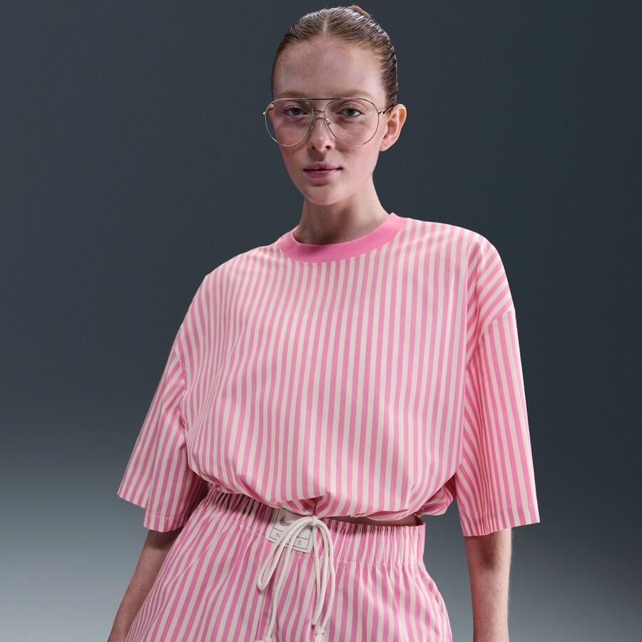 Nike Chill Poplin rechte damestop met strepen Roze - Foto 4