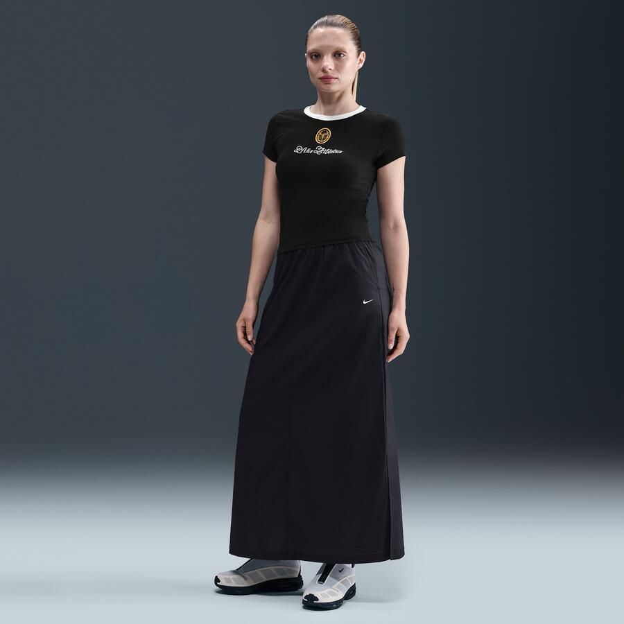 Nike Chill Poplin ruimvallende geweven rok Zwart - Foto 4