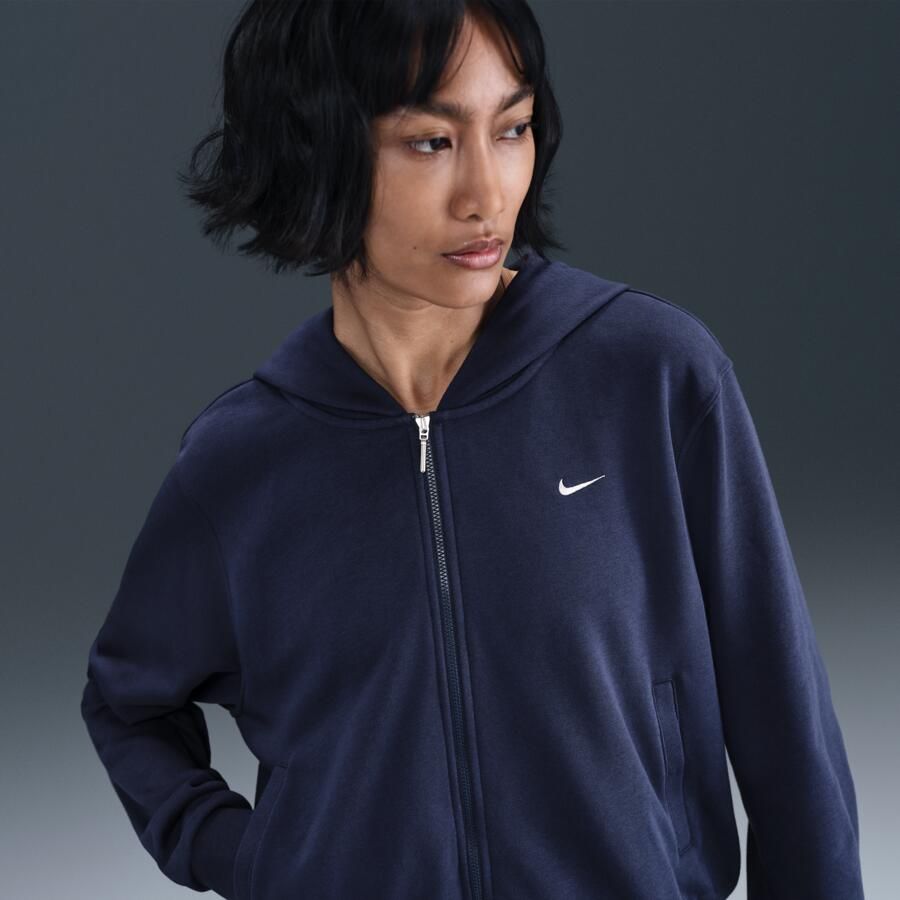 Nike Sportswear Chill Terry ruimvallende hoodie van sweatstof met rits voor dames Blauw - Foto 4