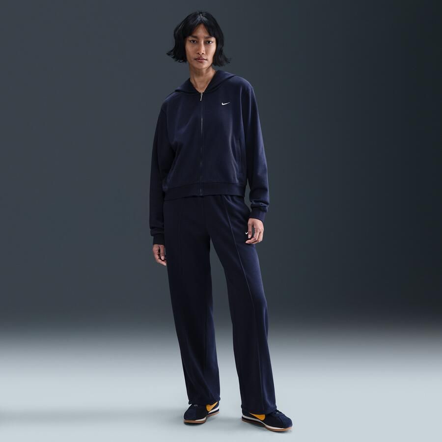 Nike Sportswear Chill Terry ruimvallende hoodie van sweatstof met rits voor dames Blauw - Foto 3