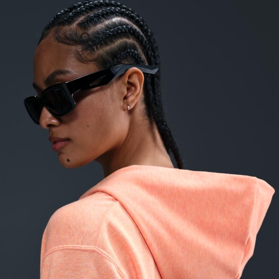 Nike Sportswear Chill Terry ruimvallende hoodie van sweatstof met rits voor dames Oranje