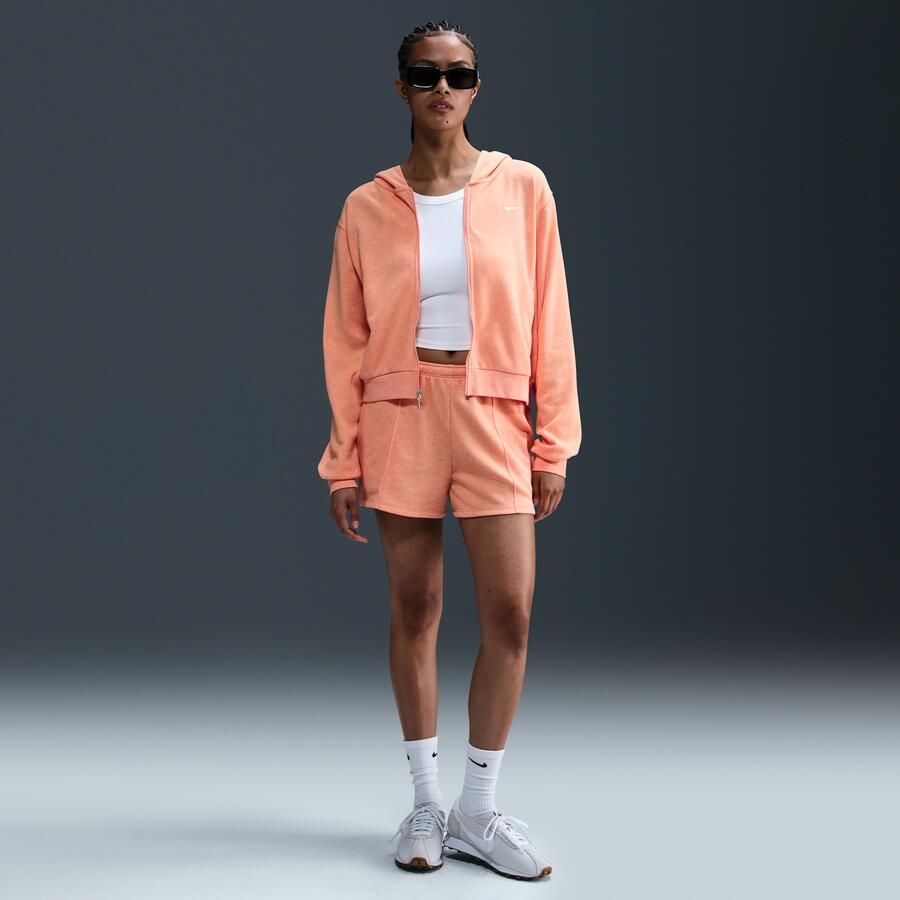 Nike Sportswear Chill Terry ruimvallende hoodie van sweatstof met rits voor dames Oranje - Foto 3