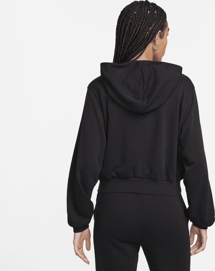 Nike Sportswear Chill Terry ruimvallende hoodie van sweatstof met rits voor dames Zwart - Foto 4