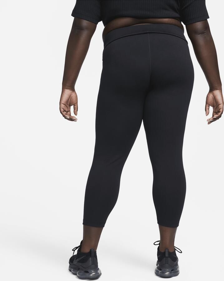 Nike Sportswear Classic 7 8-legging met hoge taille voor dames (Plus Size) Zwart - Foto 4