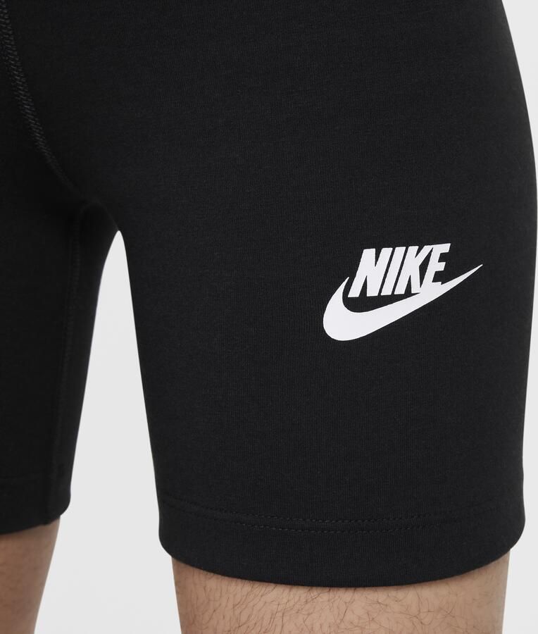 Nike Sportswear Classic bikershorts met hoge taille voor meisjes (13 cm) Zwart - Foto 2