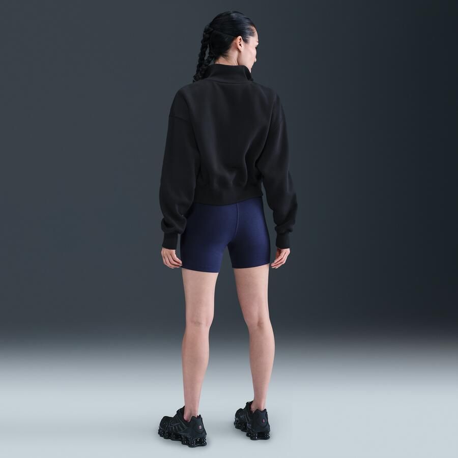 Nike Classic bikeshorts met hoge taille voor dames (13 cm) Blauw - Foto 3