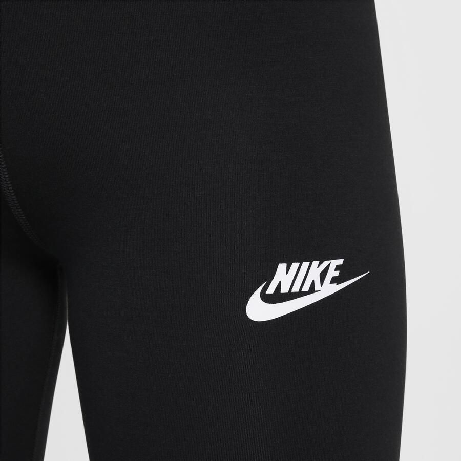 Nike Classic legging met hoge taille voor meisjes Zwart