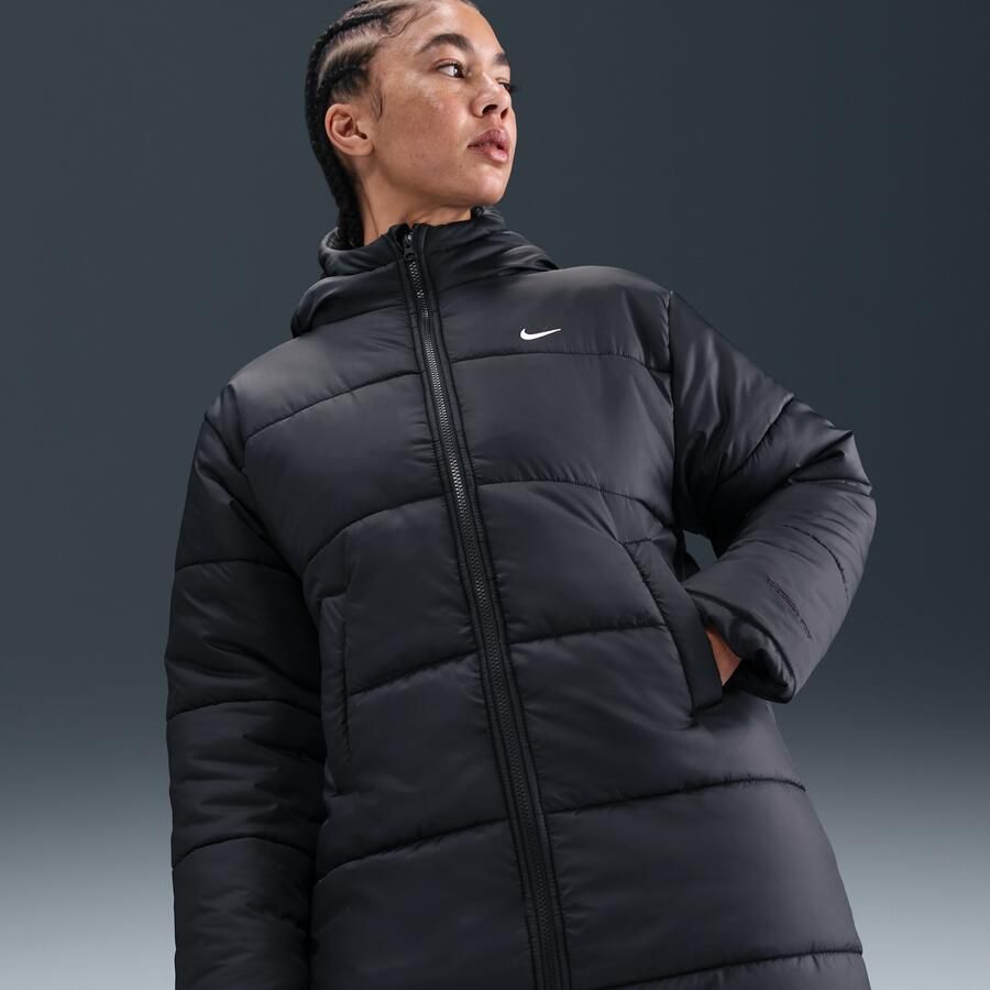 Nike Classic Therma-FIT ruimvallende parka met capuchon voor dames Zwart - Foto 4