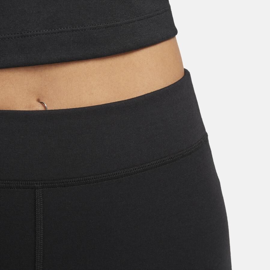Nike Sportswear Classics legging met hoge taille en graphic voor dames Zwart