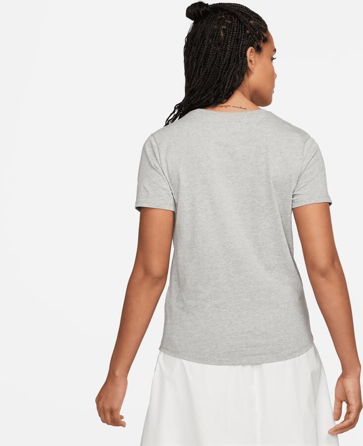 Nike Sportswear Club Tee Heather Black T-shirt Gray Dames - Foto 4