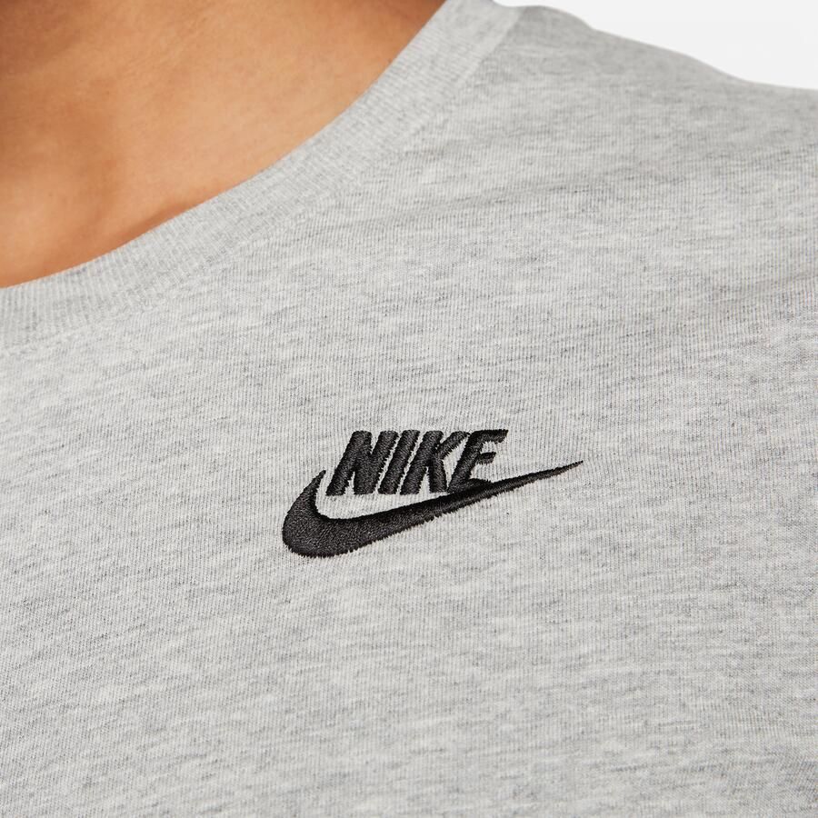 Nike Sportswear Club Tee Heather Black T-shirt Gray Dames - Foto 2