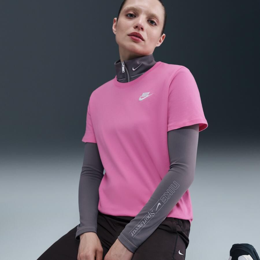 Nike Sportswear Club Essentials T-shirt voor dames Roze - Foto 2