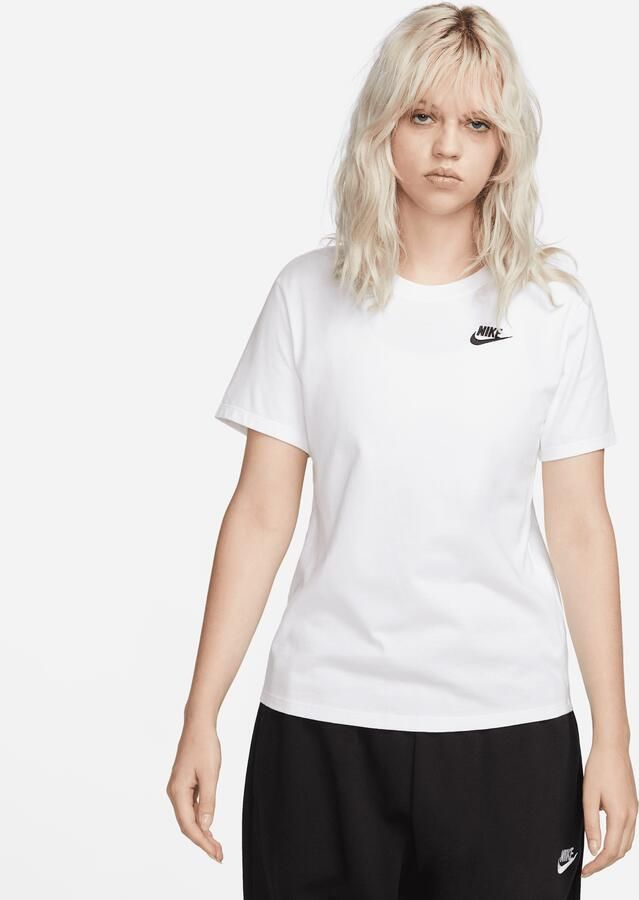 Nike Sportswear Club Essentials T-shirt voor dames Wit - Foto 3