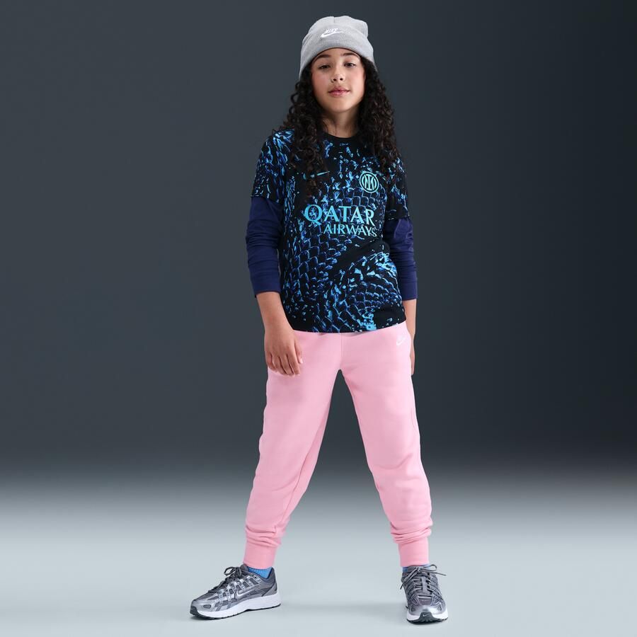 Nike Sportswear Club Fleece aansluitende sbroek met hoge taille Roze - Foto 4