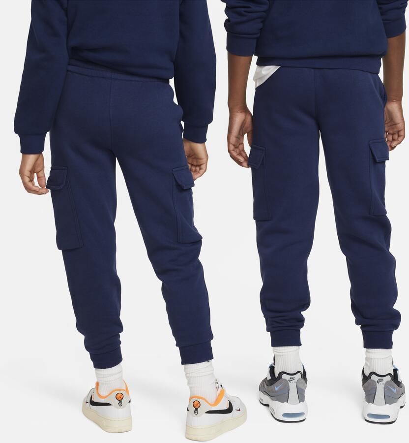 Nike Club Fleece cargobroek voor kids Blauw - Foto 4