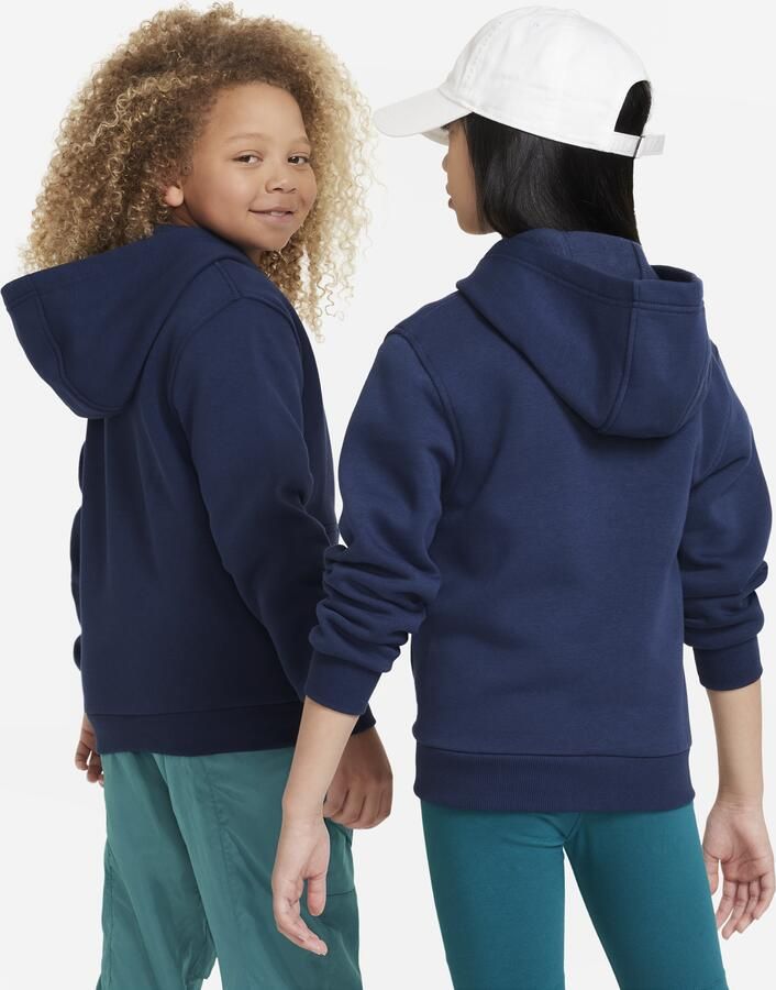 Nike Sportswear Club Fleece hoodie met rits voor kids Blauw - Foto 4