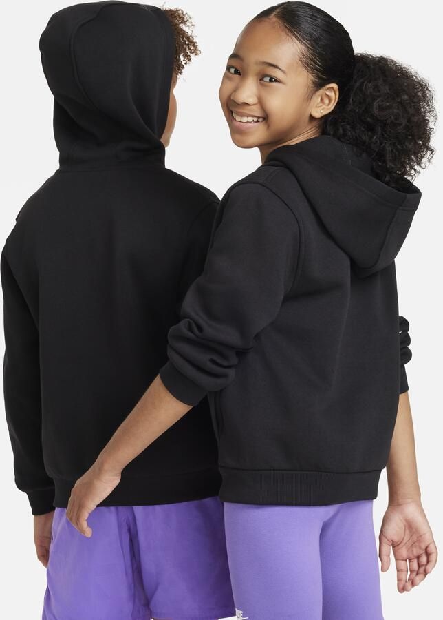 Nike Sportswear Club Fleece hoodie met rits voor kids Zwart - Foto 4