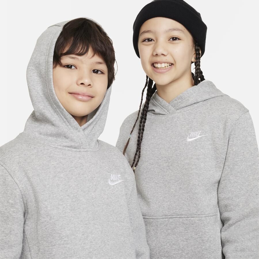 Nike Sportswear Club Fleece Hoodie voor kids Grijs