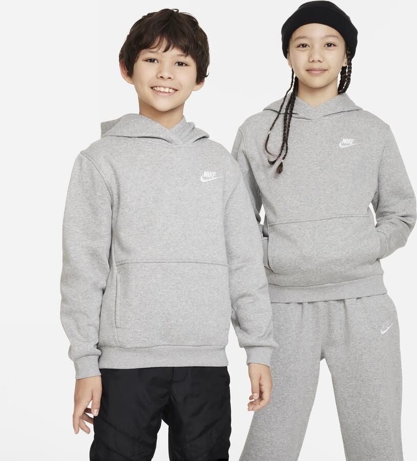 Nike Sportswear Club Fleece Hoodie voor kids Grijs - Foto 3