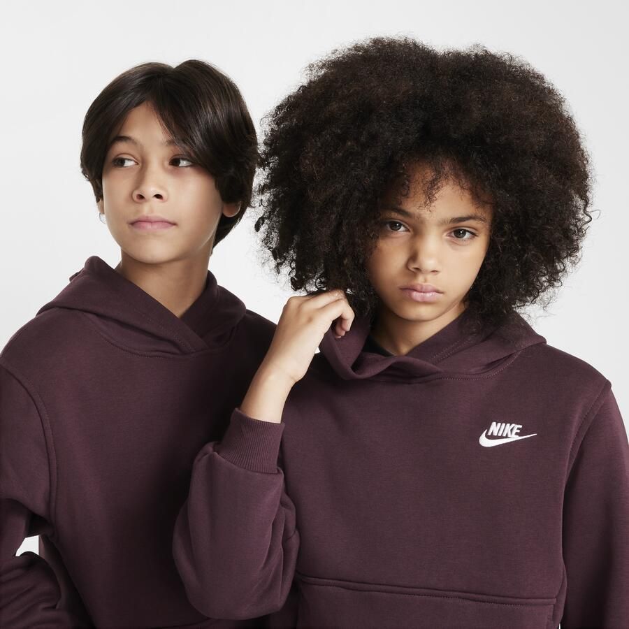 Nike Sportswear Club Fleece Hoodie voor kids Rood