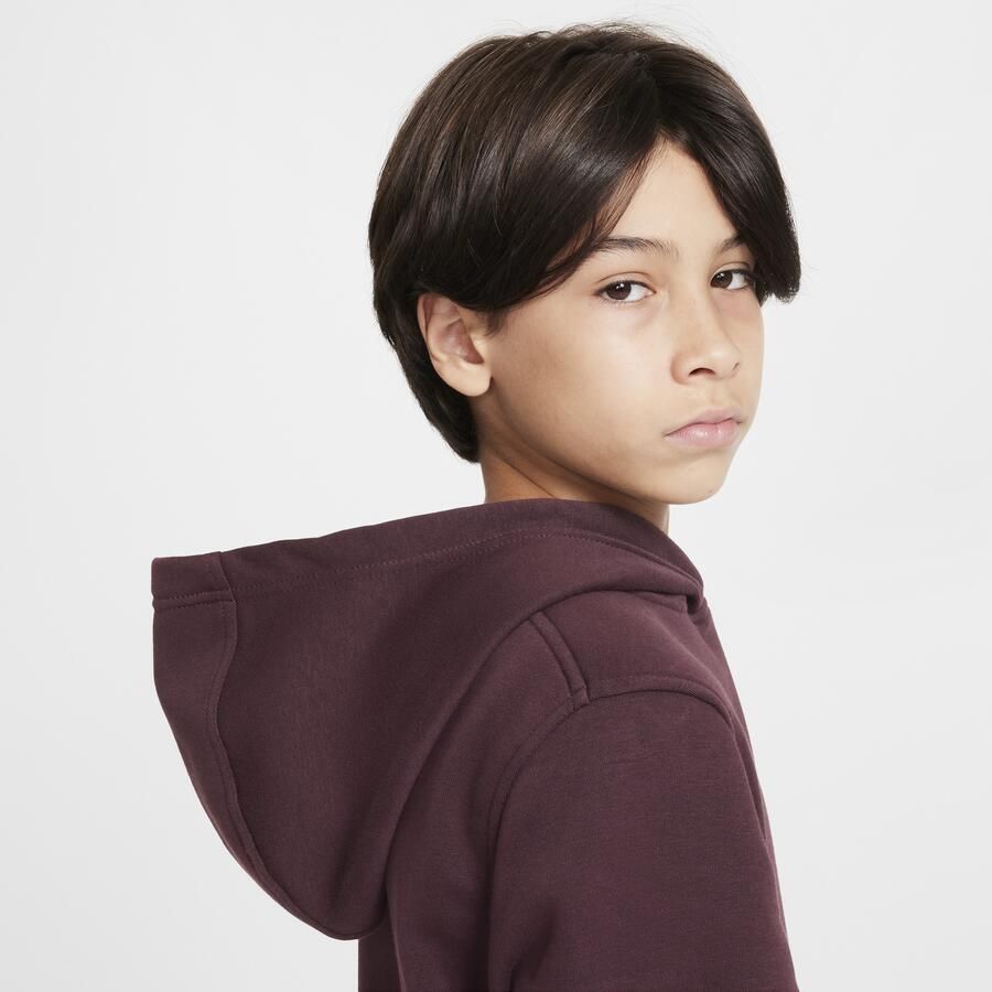 Nike Sportswear Club Fleece Hoodie voor kids Rood - Foto 2