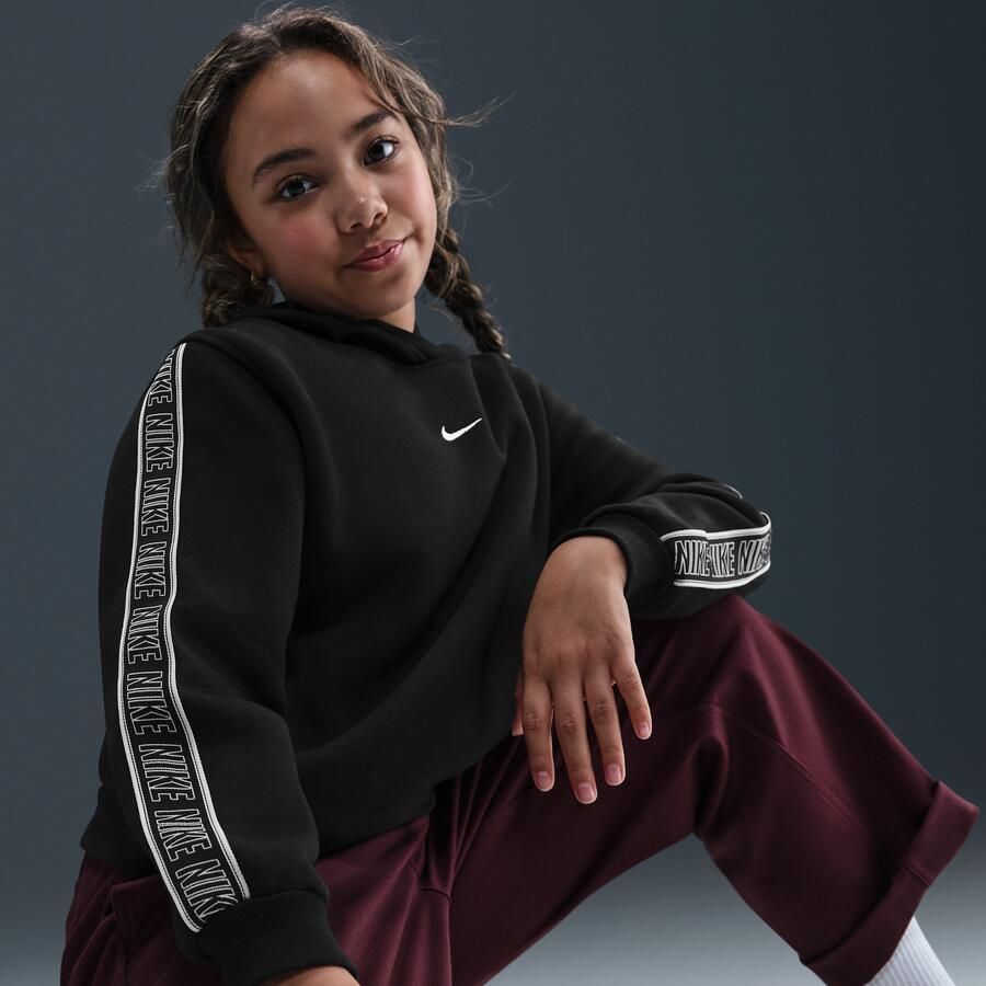 Nike Club Fleece Hoodie voor kids Zwart