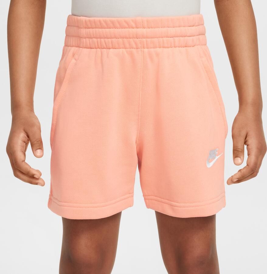 Nike Sportswear Club Fleece meisjesshorts van sweatstof (13 cm) Oranje - Foto 3
