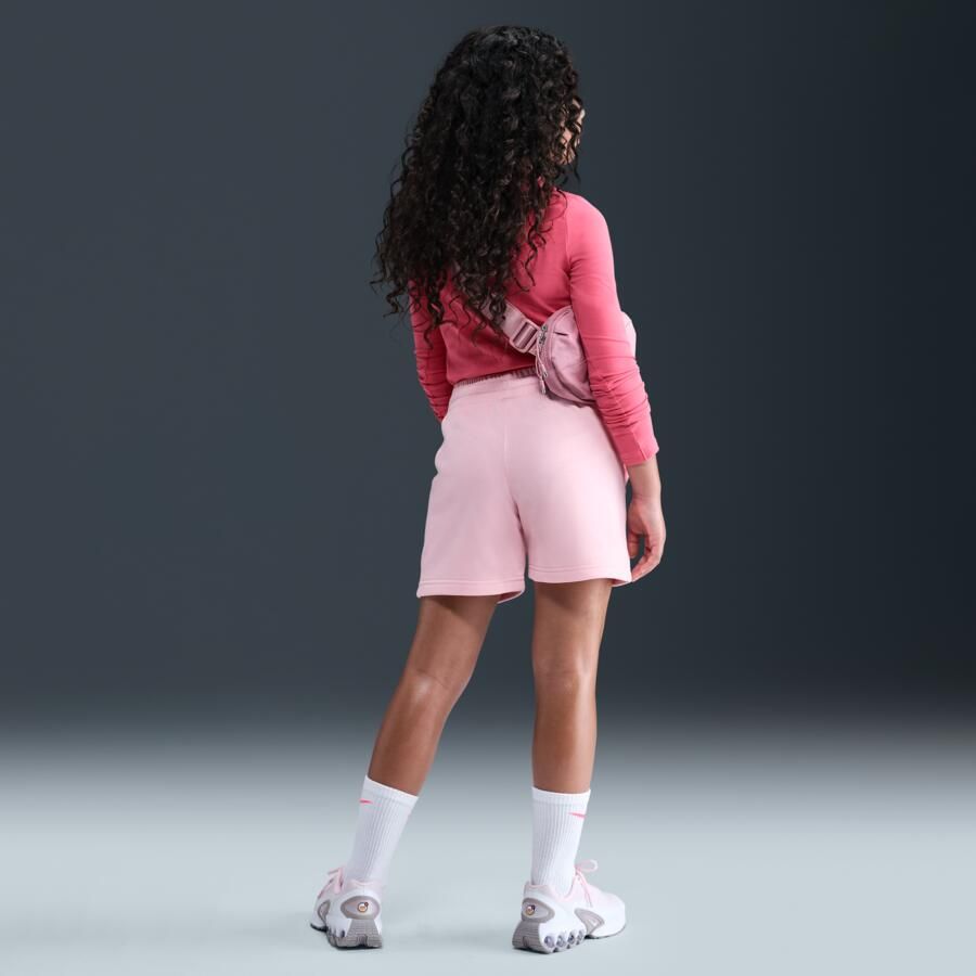 Nike Club Fleece meisjesshorts van sweatstof (13 cm) Roze - Foto 3