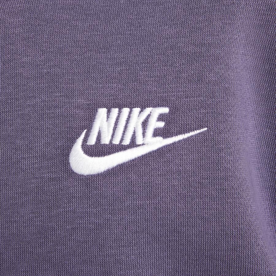 Nike Sportswear Club Fleece oversized hoodie met rits voor kids Paars - Foto 2