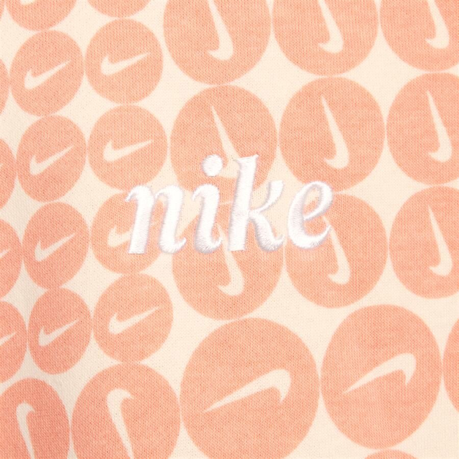 Nike Club Fleece oversized sweatshirt met ronde hals voor meisjes Oranje - Foto 3