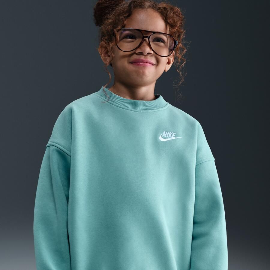 Nike Club Fleece oversized sweatshirt voor kids Groen - Foto 4