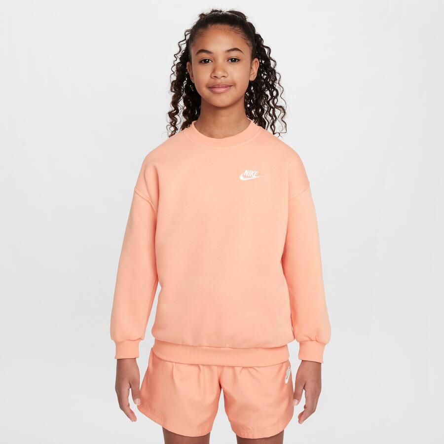 Nike Sportswear Club Fleece oversized sweatshirt voor kids Oranje - Foto 4