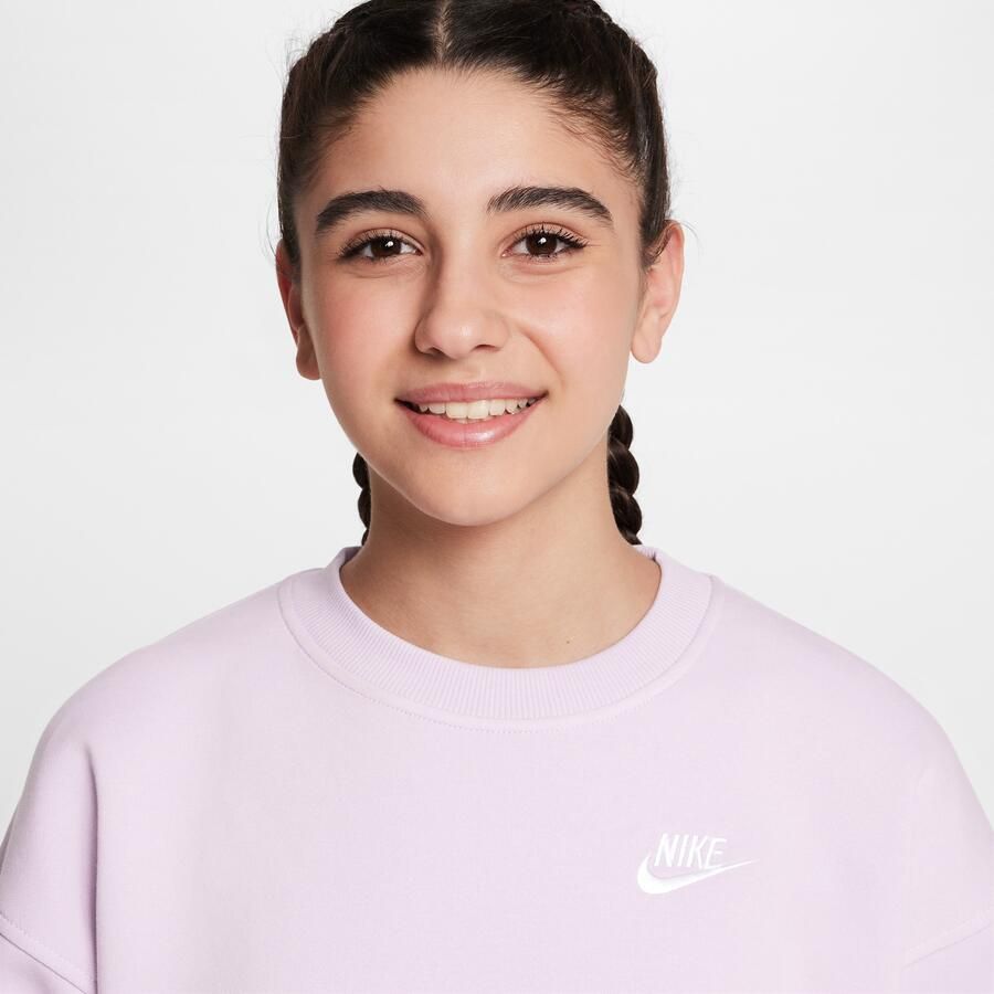 Nike Sportswear Club Fleece oversized sweatshirt voor kids Paars - Foto 2