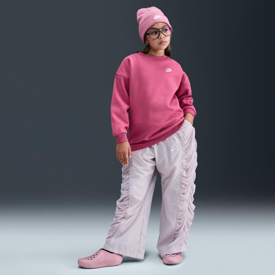 Nike Club Fleece oversized sweatshirt voor kids Paars - Foto 3