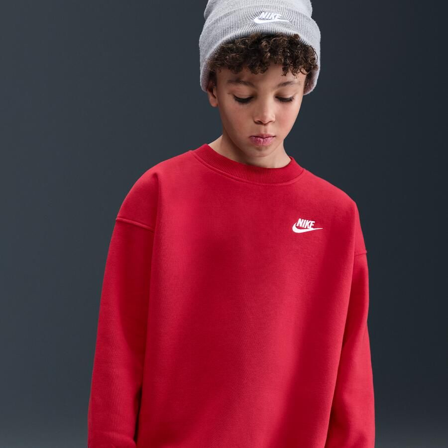 Nike Sportswear Club Fleece oversized sweatshirt voor kids Rood - Foto 2
