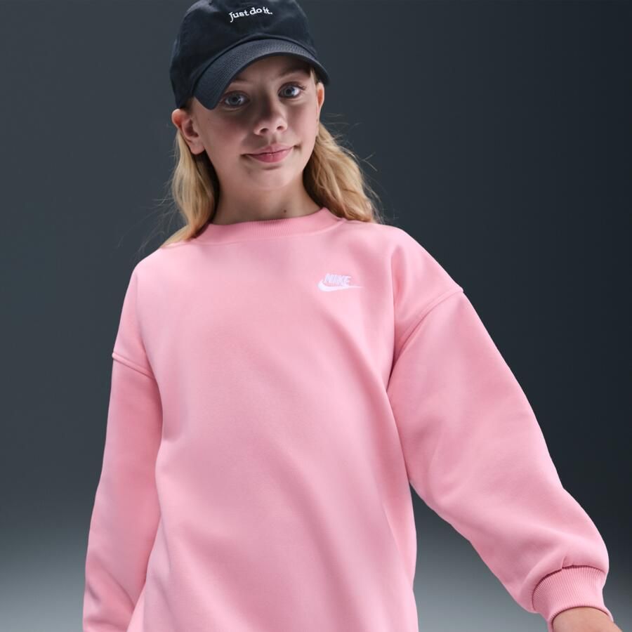 Nike Sportswear Club Fleece oversized sweatshirt voor kids Roze - Foto 4