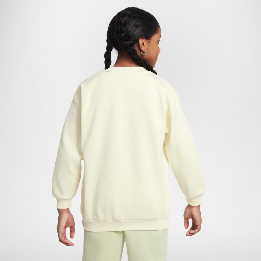 Nike Sportswear Club Fleece oversized sweatshirt voor kids Wit