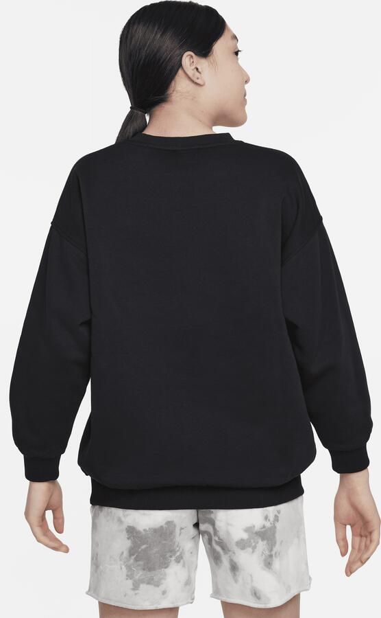 Nike Sportswear Club Fleece oversized sweatshirt voor kids Zwart - Foto 4