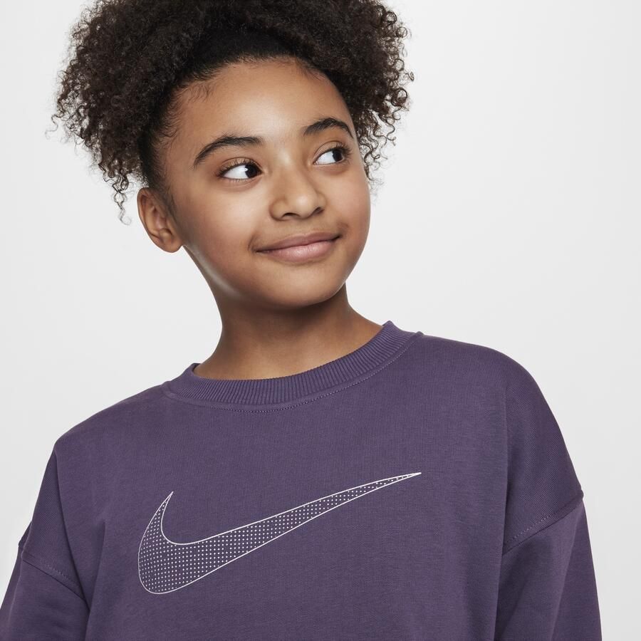 Nike Sportswear Club Fleece oversized sweatshirt voor Paars