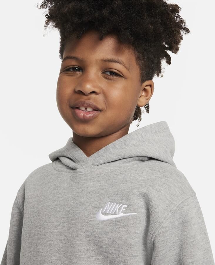 Nike Sportswear Club Fleece Pullover hoodie voor kleuters Grijs - Foto 2