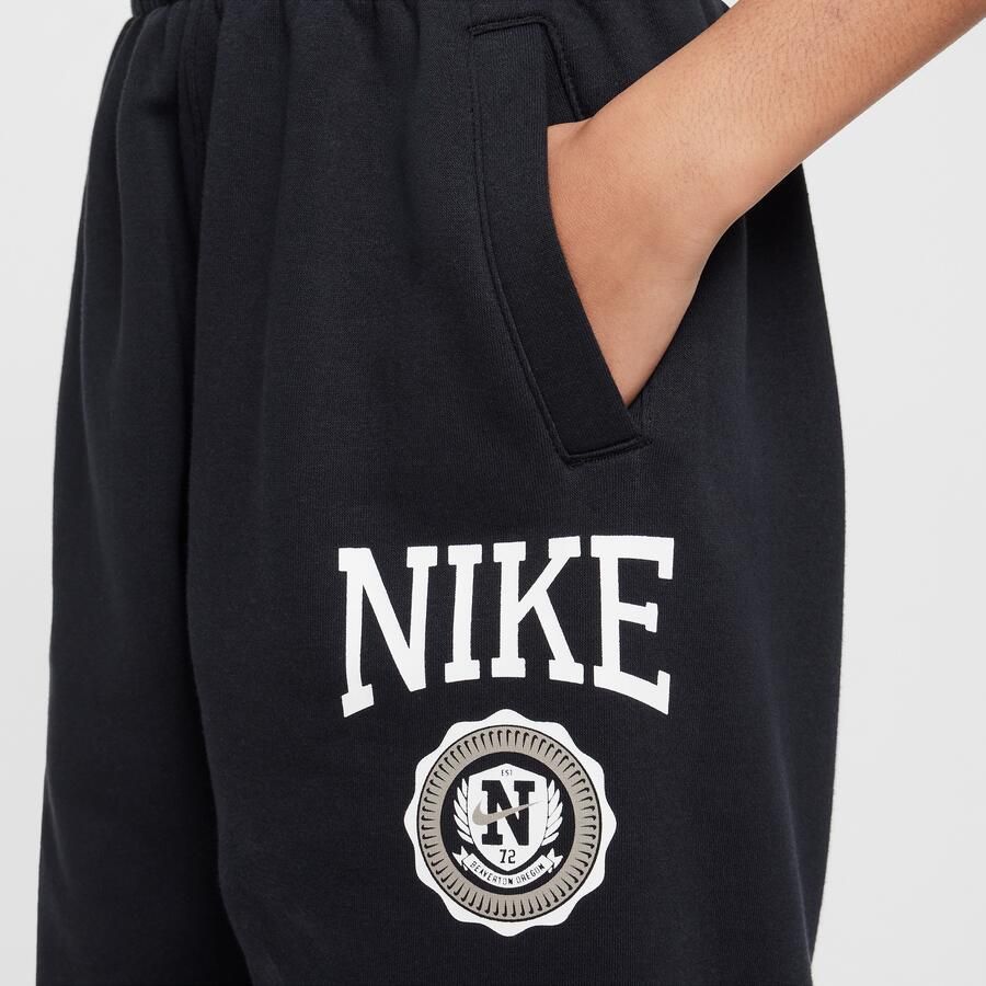 Nike Club Fleece ruimvallende broek voor meisjes Zwart - Foto 2