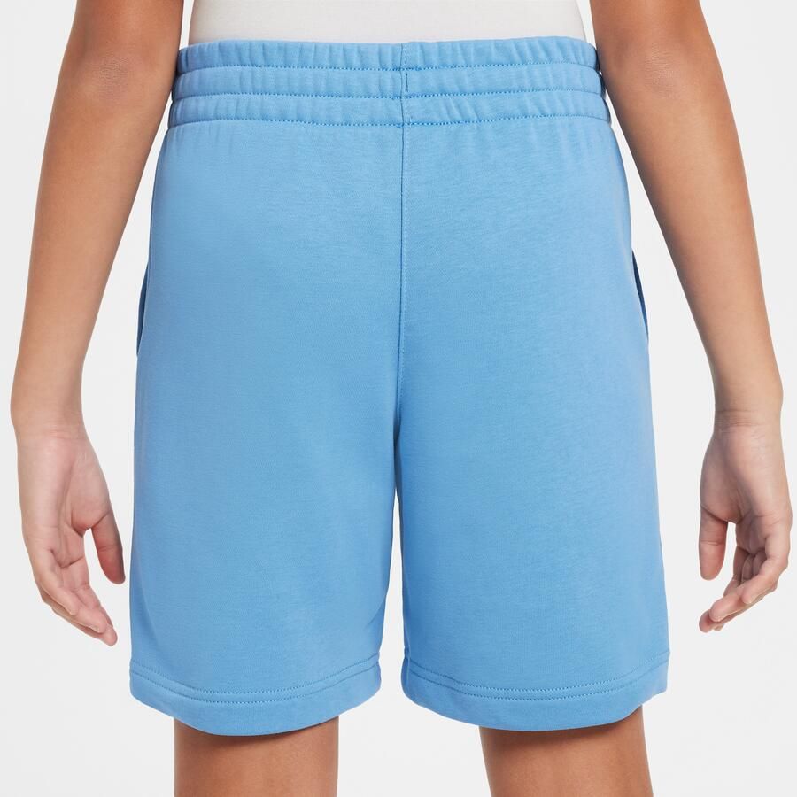Nike Club Fleece shorts van sweatstof voor kids Blauw