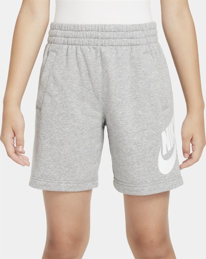 Nike Sportswear Club Fleece shorts van sweatstof voor kids Grijs - Foto 3