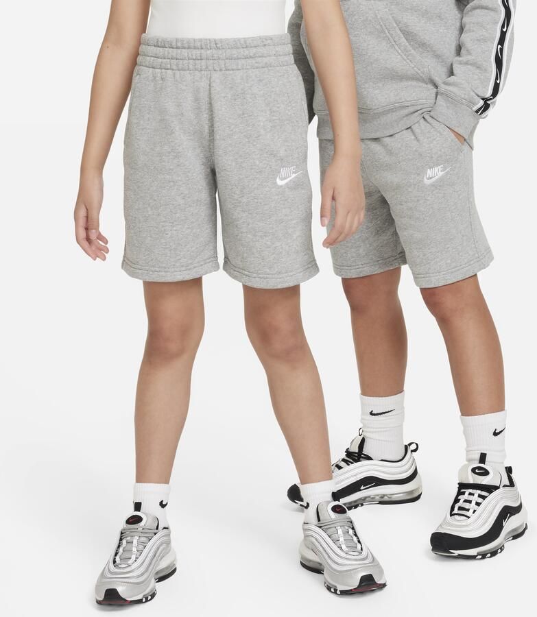 Nike Club Fleece shorts van sweatstof voor kids Grijs - Foto 2