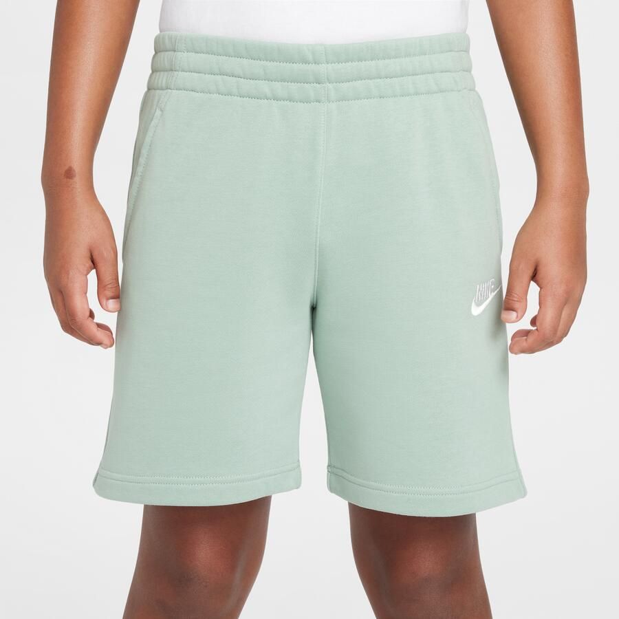 Nike Club Fleece shorts van sweatstof voor kids Groen